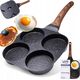 Patelnia Vilde Patelnia do Jajek Placków Pancakes Granitowa 4 Otwory Solidna VILDE 19x19cm