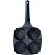 Patelnia Vilde Patelnia do Jajek Placków Pancakes Granitowa 4 Otwory Solidna VILDE 19x19cm