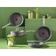 Tefal Renew+ C4240253, Στρογγυλό, Πολυχρηστικό τηγάνι, Γκρι, Κεραμικό, Αλουμίνιο, 1.27 L