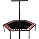 Trampolina Trampolina Sześciokątna Fitness Z Uchwytem o śr.136 cm