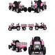 Import SUPER-TOYS SUPER TRAKTOR BLOW - NA AKUMULATOR Z PRZYCZEPĄ, MIĘKKIE KOŁA, MIEKKIE SIEDZENIE, PILOT/XMX611