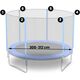 Neo-Sport Siatka zewnętrzna do trampolin 312cm 10ft