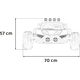 4M Auto na akumulator Pojazd Buggy Racing 5 Szary 24V