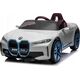 BMW Autko BMW i4 na akumulator dla dzieci Biały + Wolny Start + EVA + Ekoskóra + Audio LED + Pilot