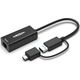 Μετατροπέας φύλου / καλωδίων USB3.0/USB-C Origin Storage OS-HUB-USB3/C-RJ45 Μαύρο