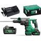 HIKOKI.HAMMER DRILL 18V DH1826DCWPZ 3.2J 2x5.0Ah BL HITSYSTEM +CHUCK 13mm