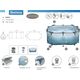Bestway Zestaw Zbiornik do MORSOWANIA Glacial Dip + pompa 150x90cm 6002N EDUKAMP