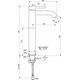 Tall mixer Ideal Standard Ceraline BC269AA, Chrome