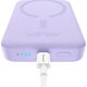 Powerbank Baseus OS-Baseus Magnetic Mini Air Wireless Fast Charge Power Bank 10000mAh 20W Nebula Purple（With Simple Charging Cable Type-C to Type-C (20V/3A) 30cm White)