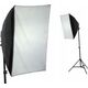Zestaw studyjny Xrec Zestaw 10w1 2x Lampa Led 1600w 3000-6500k Pilot Softbox 50x70 Statyw 230 / 2x Led803