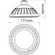 GTV Żarówka LED Gtv LD-ES111NW13W120-00 12,5W GU10 ES111 4000K 1250lm