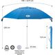 Nils Extreme NC7822 PARASOL PLAŻOWY XL 220 CM NILS CAMP
