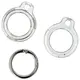 Bizon Case Locator Keychain Apple AirTag clear-black