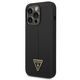 Guess GUHCP14XSLTGK Apple iPhone 14 Pro Max black hardcase Silicone Triangle