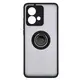 Bizon Case Hybrid Ring Motorola Edge 40 Neo smoky with a black frame