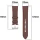 Bizon Strap Watch Casual Samsung Galaxy Watch FE/7/6/6 Classic/5/5Pro/4/4 Classic dark brown