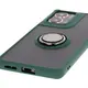 Bizon Case Hybrid Ring Motorola Moto G85 5G smoky with a dark green frame