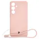 Bizon Case Silicone Sq Samsung Galaxy S24 light pink