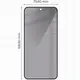 Bizon Glass Edge Shadow Samsung Galaxy S24 FE tinted with a black frame