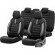 AMiO Komplet pokrowców na fotele samochodowe OTOM LIMITED 102 BLACK/GREY 3-ZIP