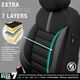 AMiO Komplet pokrowców na fotele samochodowe OTOM LIMITED 102 BLACK/GREY 3-ZIP