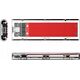 Θήκη δίσκου M.2 NVME σε USB-C 10Gbps - κόκκινη