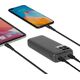 RivaCase POWERBANK 20.000 MAH USB-C 20W LCD, 1X WE/WY USB-C PD 20W, 2X USB-A QC 3.0 18W, CZARNY