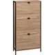 5five Szafka na buty ALIAJ, 3 przegrody, 63,2 x 24 x 122 cm