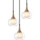 Lampa wisząca Italux Wisząca lampa salonowa Konila do przedpokoju mosiądz