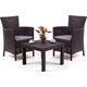 Allibert Meble ogrodowe ROSARIO BALCONY SET - brązowy