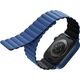 Uniq UNIQ pasek Revix Apple Watch Series 4/5/6/7/SE 40/41mm. Reversible Magnetic czarny-niebieski/black-blue