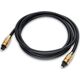 Καλώδιο Οπτικού Ήχου SPDIF Toslink RoGer TOSPD2M 2m χρυσό