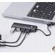 HUB 4 θυρών input: USB-C 3.0 / output: 4x USB-A 3.0 καλώδιο 0,15M - μαύρο