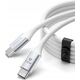 Καλώδιο USB-C σε USB-C 1m 5A 100W - λευκό