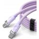 Καλώδιο USB-C σε USB-C 1m 5A 60W - μωβ
