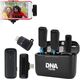 Mikrofon DNA DNA ICM1 zestaw do nagrywania dźwięku na smartfon 2x mikrofon bezprzewodowy krawatowy odbiornik USB-C adapter Lightning