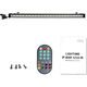 LIGHT4ME IP BAR 24 IR listwa oświetleniowa belka LED IP65 Bluetooth oświetlenie sceniczne sterowane smartfonem pilot