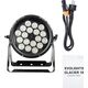 REFLEKTOR ZEWNĘTRZNY OŚWIETLENIE SCENICZNE LED RGBWA UV 18X12W IP65