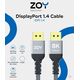 Kabel ZOY DisplayPort 1.4 5m + rzep ZCD5
