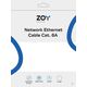 ZOY Kabel Sieciowy Ethernet Cat. 6a UTP CCA Żółty 0,5m ZCR05Y