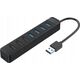 HUB 7 θυρών είσοδος: USB-A 3.0 / έξοδος: 4x USB-A 3.0 + 3x USB-A 2.0 - μαύρο