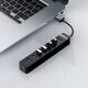 HUB 7 θυρών είσοδος: USB-A 3.0 / έξοδος: 4x USB-A 3.0 + 3x USB-A 2.0 - μαύρο