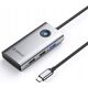 Σταθμός σύνδεσης USB-C 5 σε 1 / έξοδος: 1x USB-A 3.0 + 2x USB-A 2.0 + 1x HDMI - γκρι