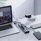 HUB 16-portowy z włącznikiem USB-A 3.0 - szary
