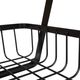 Vilde Koszyk na owoce i warzywa kosz metalowy 2-poziomowy czarny loft 27x17,5x29 cm