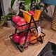 Vilde Koszyk na owoce i warzywa kosz metalowy 2-poziomowy czarny loft 27x17,5x29 cm