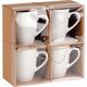 Kubki ceramiczne białe 400 ml 4 szt.