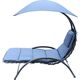 Saska Garden LEŻAK FOTEL Z PARASOLEM BERGAMO 200x125x180CM GRANAT