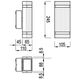 Kinkiet GTV Nessa 2x50W  (LD-NESSAGU10D-20)