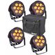 LIGHT4ME BLACK PAR 7x10W RGBWA LED ισχυρό ελαφρύ